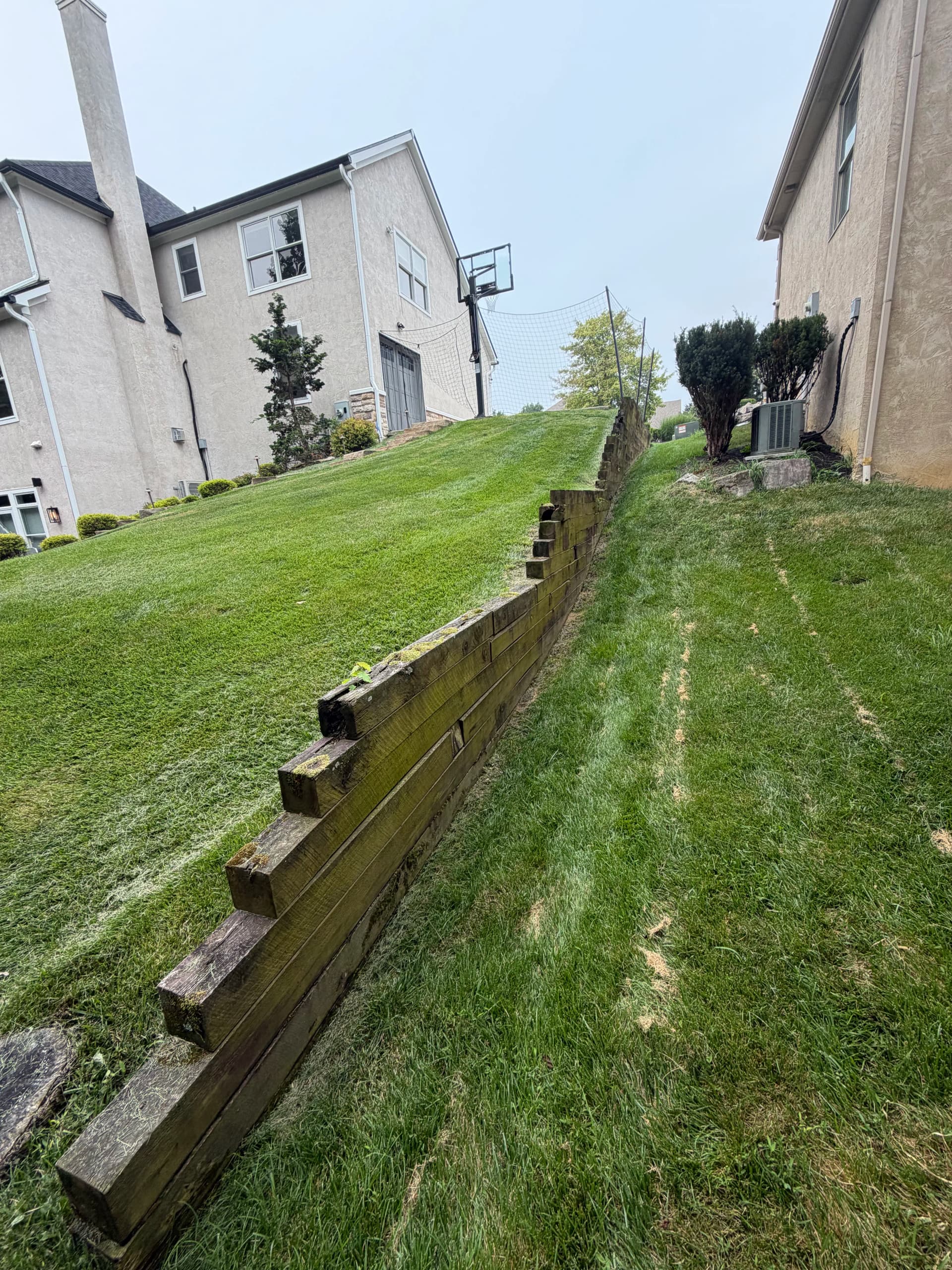 Gallery photos for Old Timber Retaining Wall Replaced with Block System in Dublin OH: Image #4