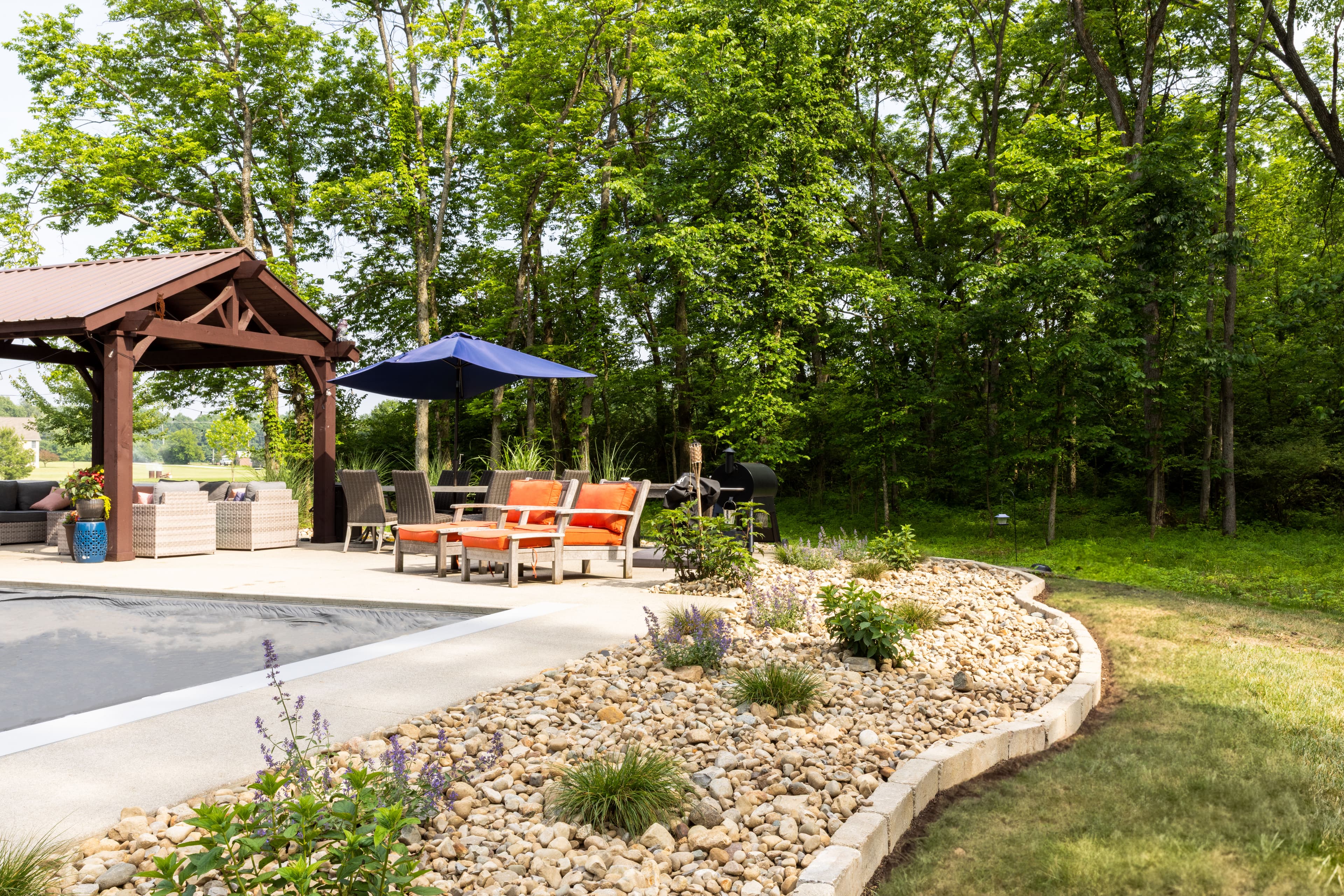 Project Pool Area Landscape Overhaul Done Right in Delaware image