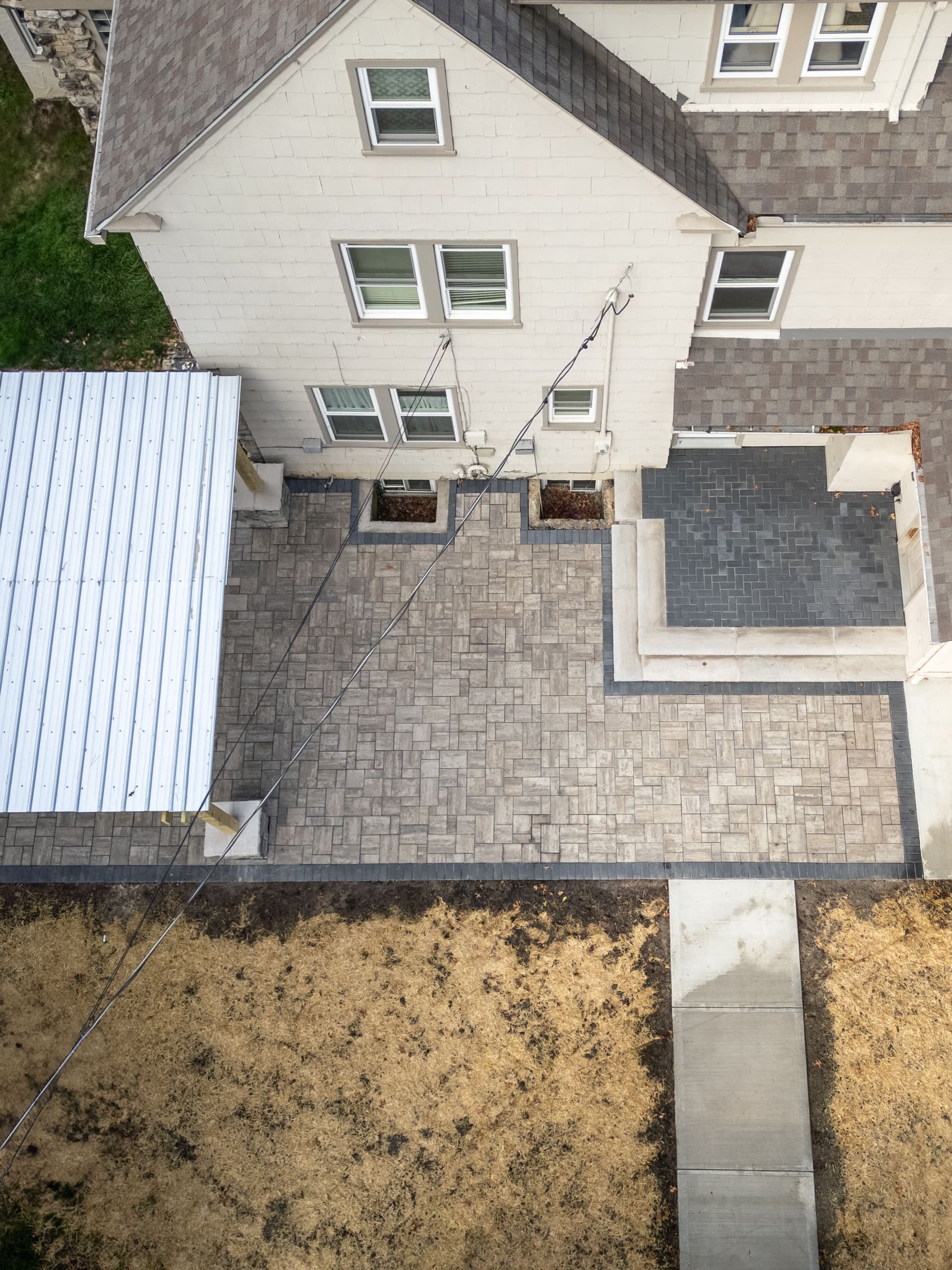 Gallery photos for Bexley Backyard Gets an Oberfields Paver Patio and Custom Pergola: Image #1