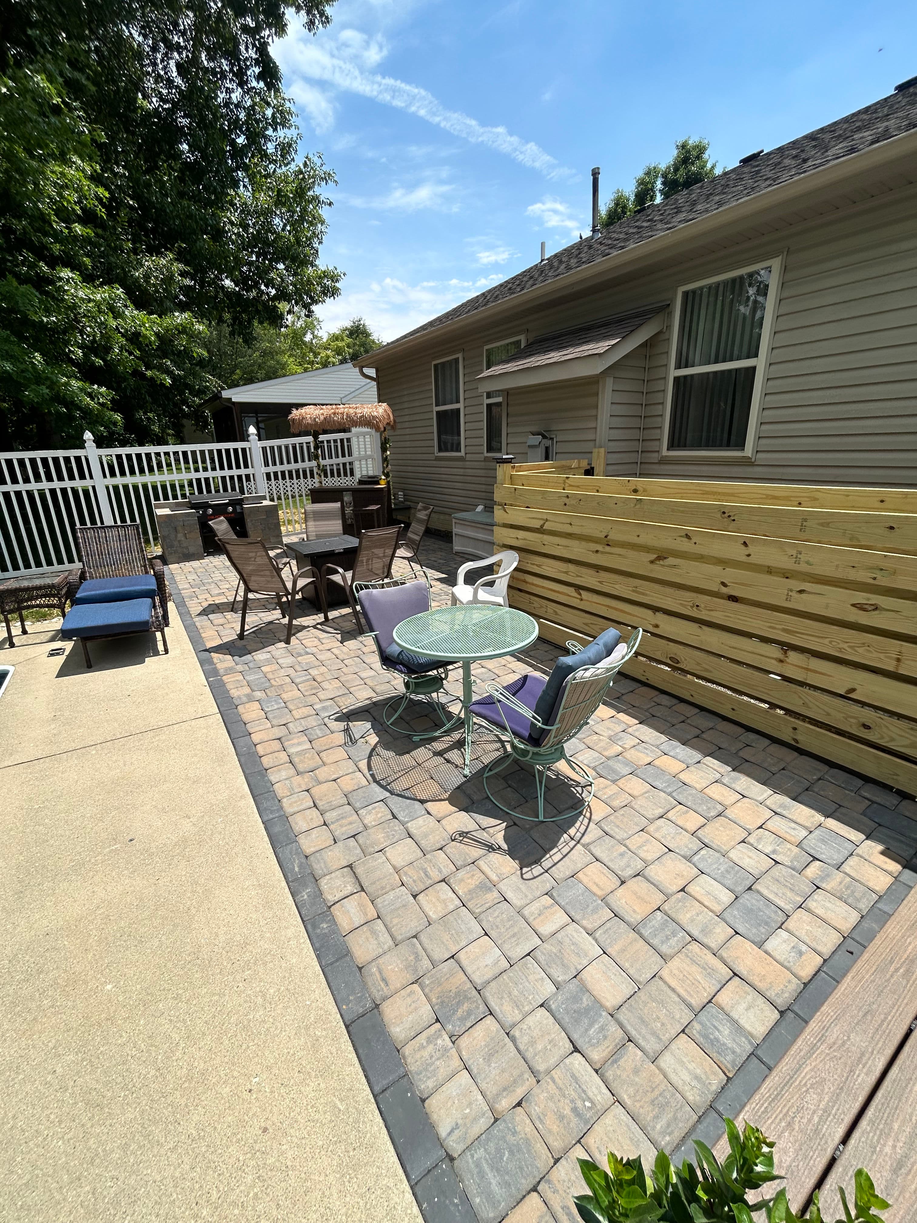 Project Custom Oberfields Paver Patio and Grill Station Backyard Build image