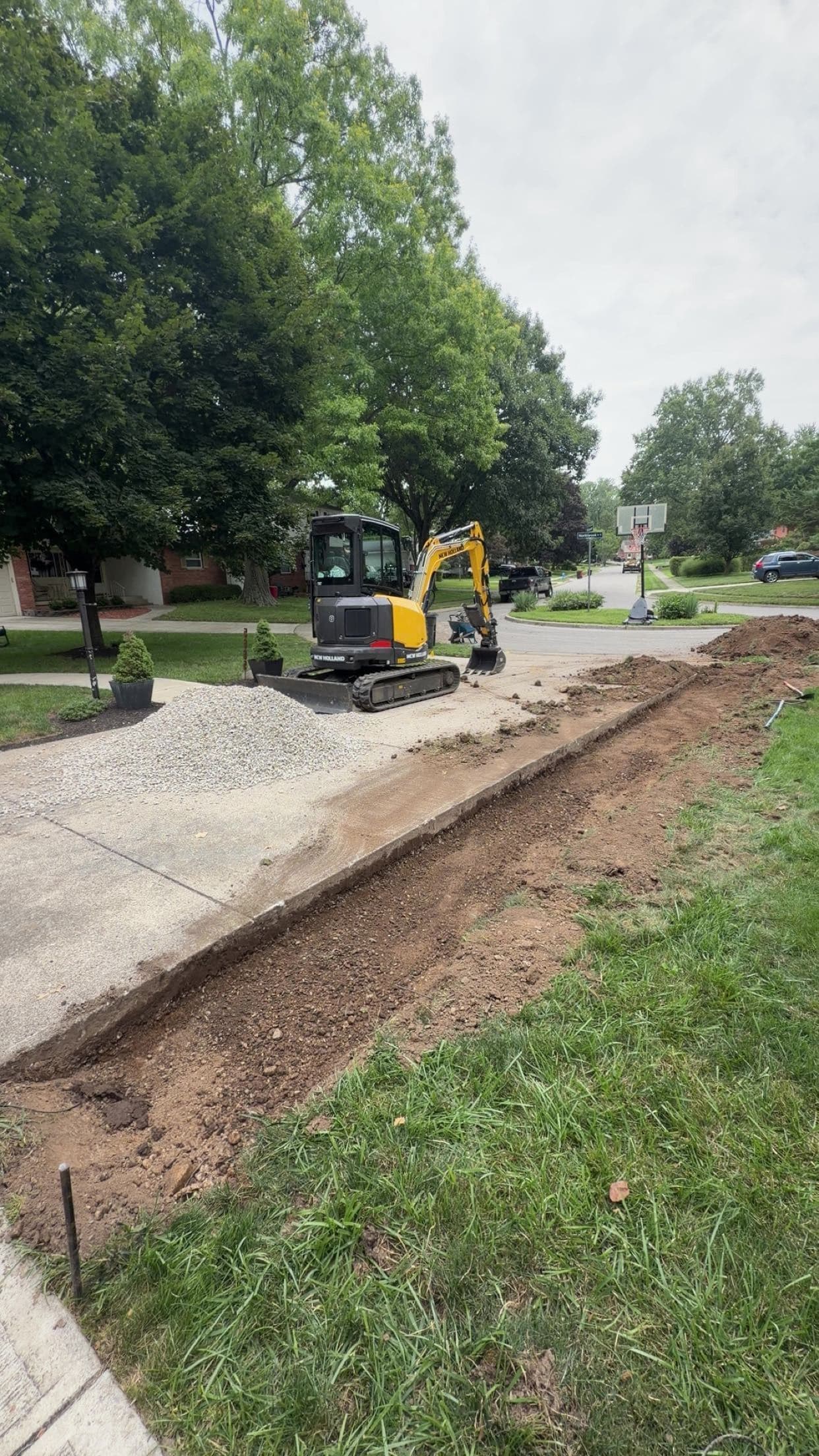 Gallery photos for Worthington Ohio Driveway Extension and Paver Walkway: Image #2