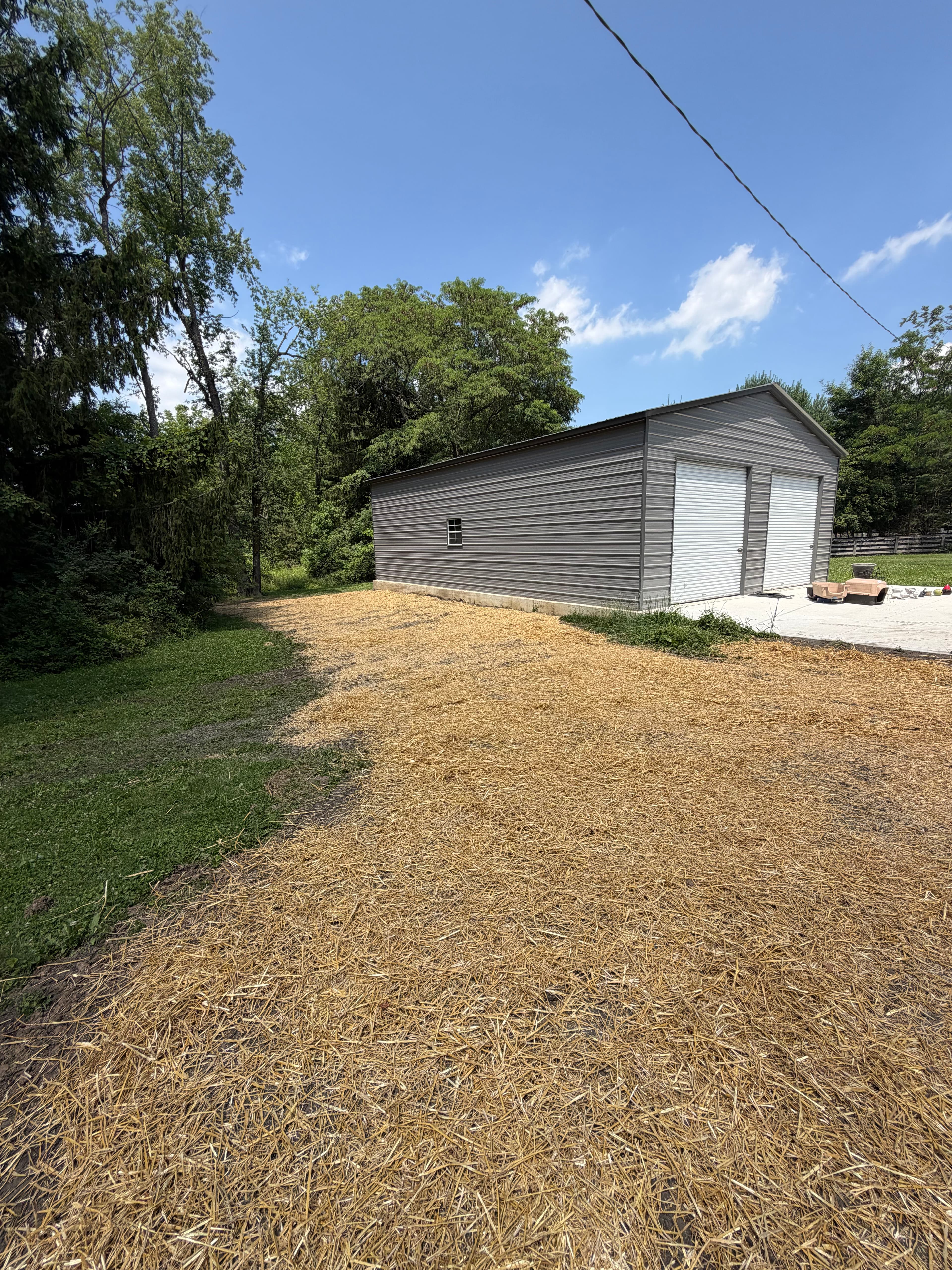 Project Pole Barn Foundation Drainage Fixed With Regrading and Fill Dirt image