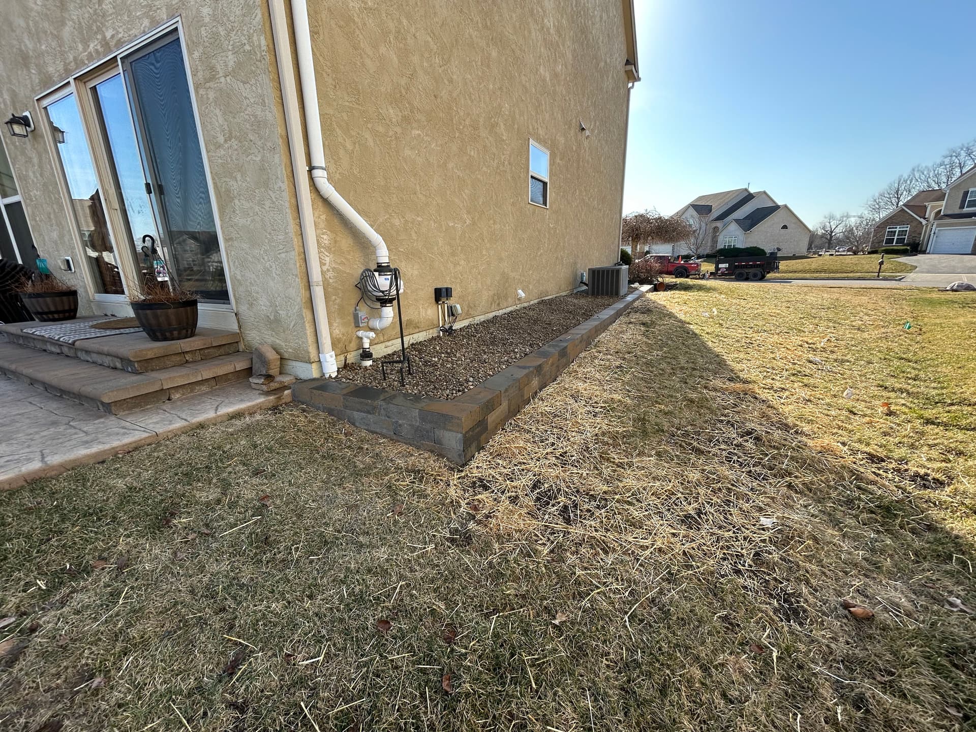 Gallery photos for Low-Maintenance Raised Beds Built with Edington Wall Block and River Rock: Image #2