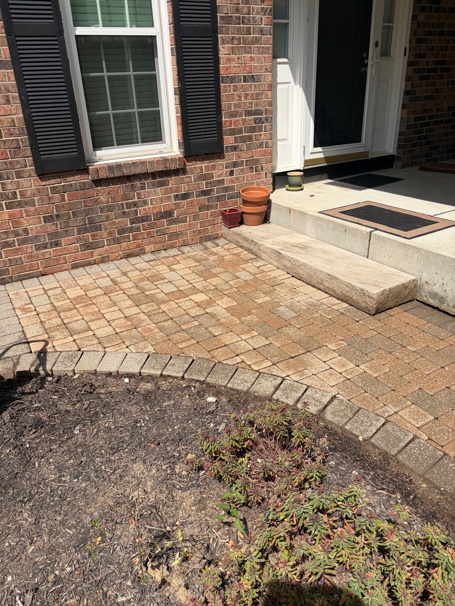 Sunken Front Patio Repair and Paver Restoration in Gahanna image