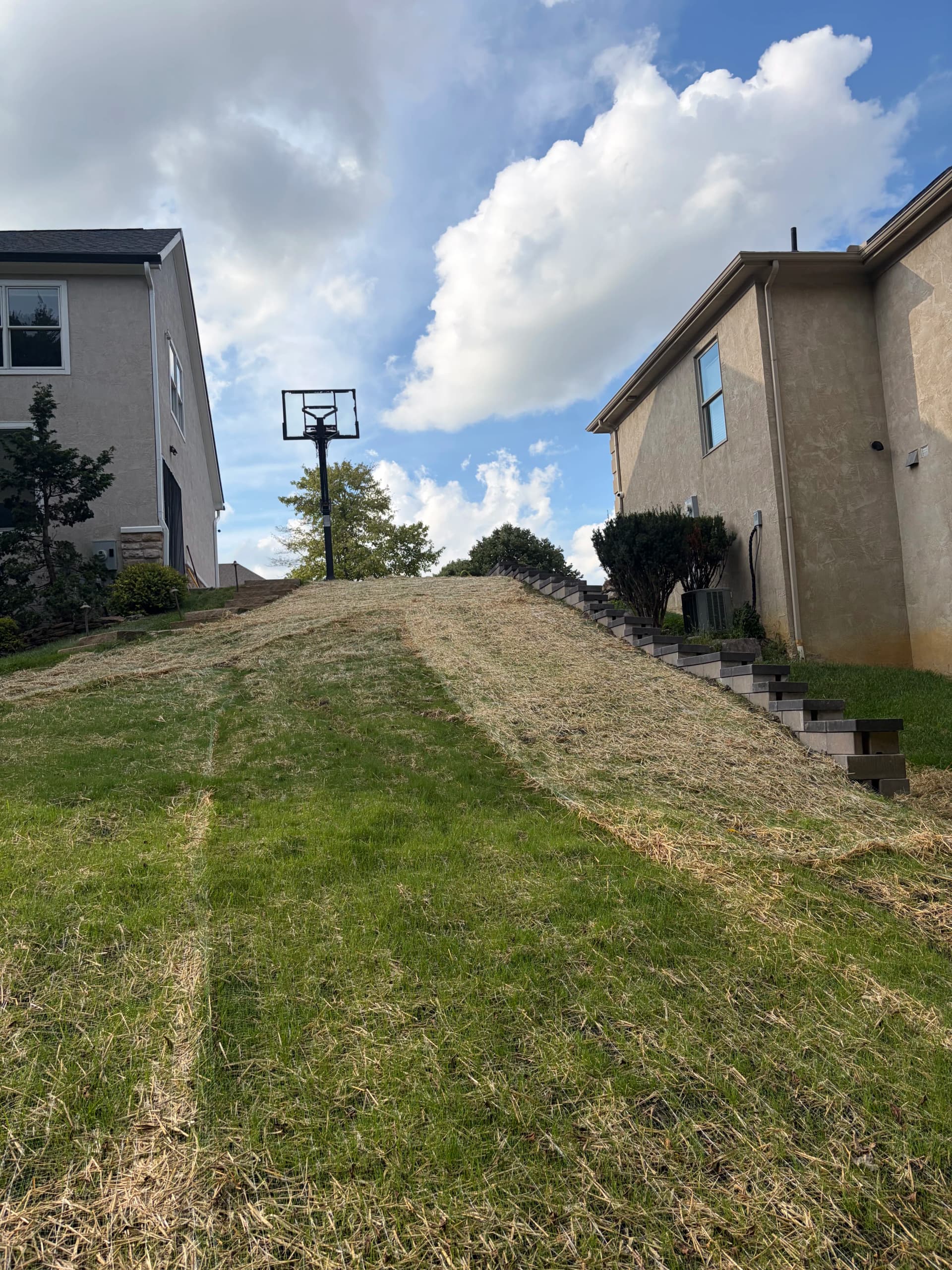Gallery photos for Old Timber Retaining Wall Replaced with Block System in Dublin OH: Image #2