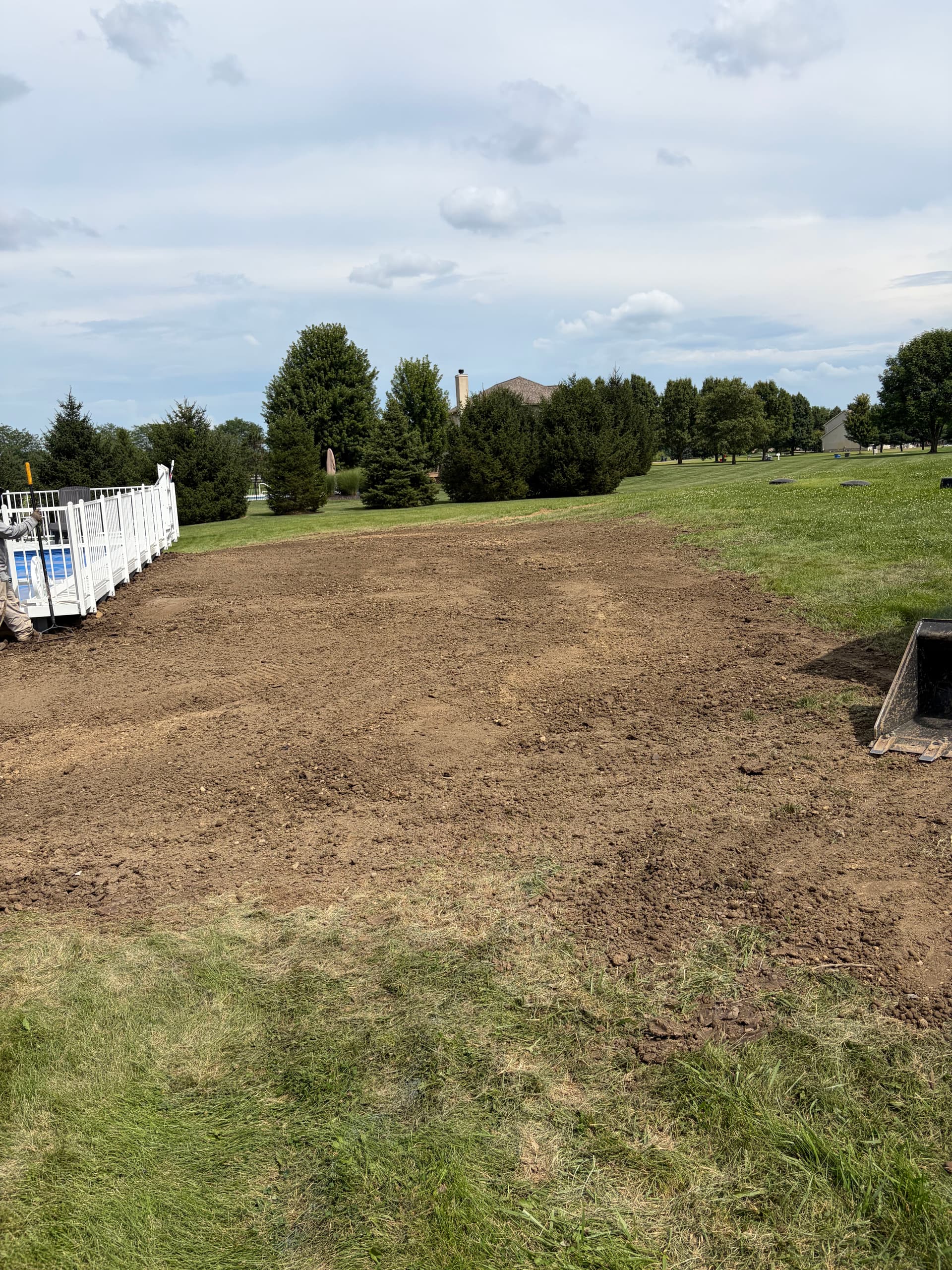 Grading Around an Above-Ground Pool for Better Drainage image
